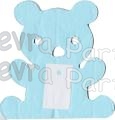 6 Foot Tissue Paper Bear Garland (12 pcs)