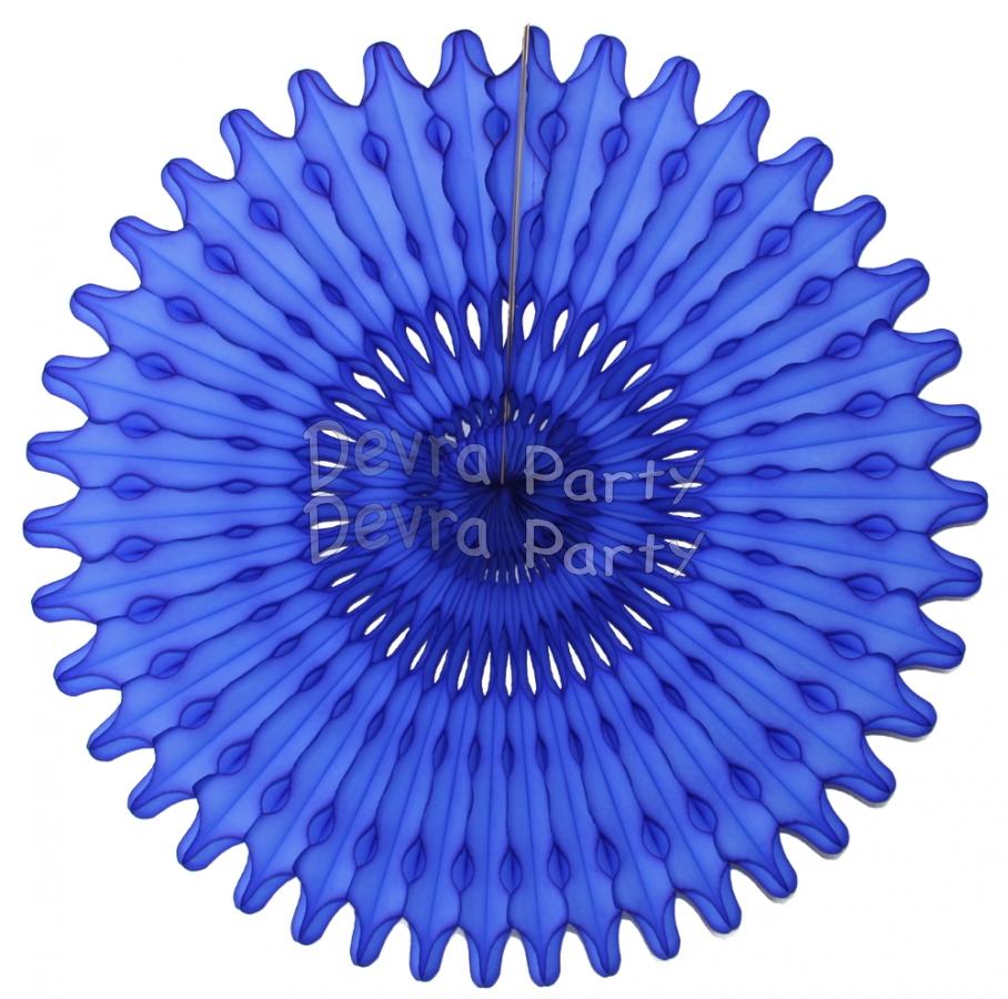 26 Inch Tissue Fan Dark Blue (12 pcs) - Click Image to Close