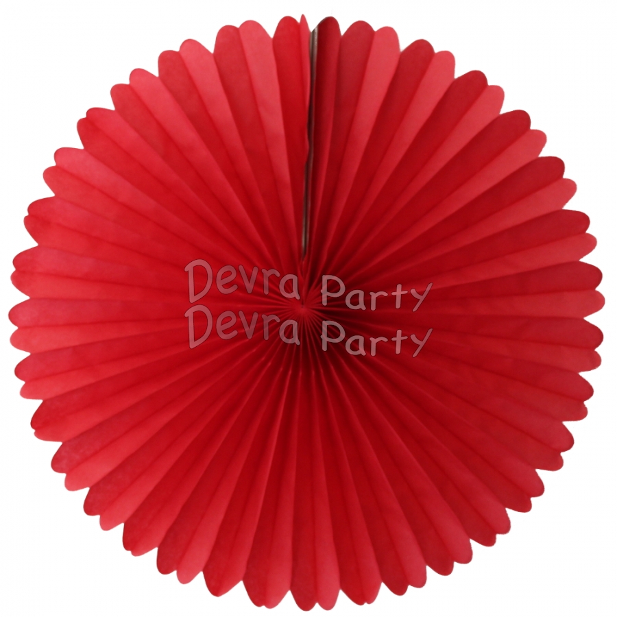 13 Inch Fan Decorations Red (12 PCS) - Click Image to Close