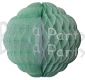 8 Inch Cool Mint and White Puff Ball Decoration (12 pcs)