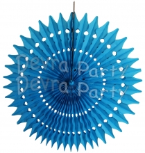 21 Inch Tissue Fan Turquoise (12 pcs)