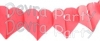12 Foot Tissue Paper Red Heart Garland (12 pcs)