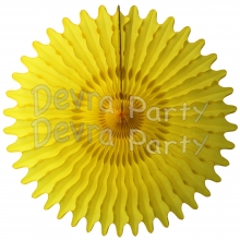 26 Inch Tissue Fan Yellow (12 pcs)