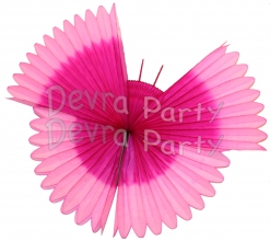 Hanging Butterfly Decoration Pink Cerise (6 pcs)