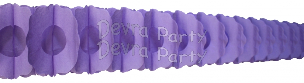 12 Foot Lavender Oval Garland (12 pcs) - Click Image to Close