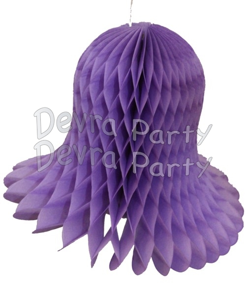 Lavender Honeycomb Bell (12 Pieces) - Click Image to Close