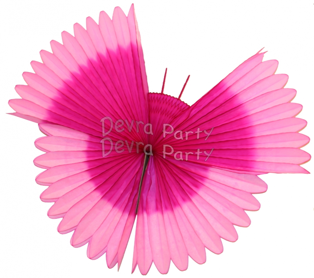 Hanging Butterfly Decoration Pink Cerise (6 pcs) - Click Image to Close