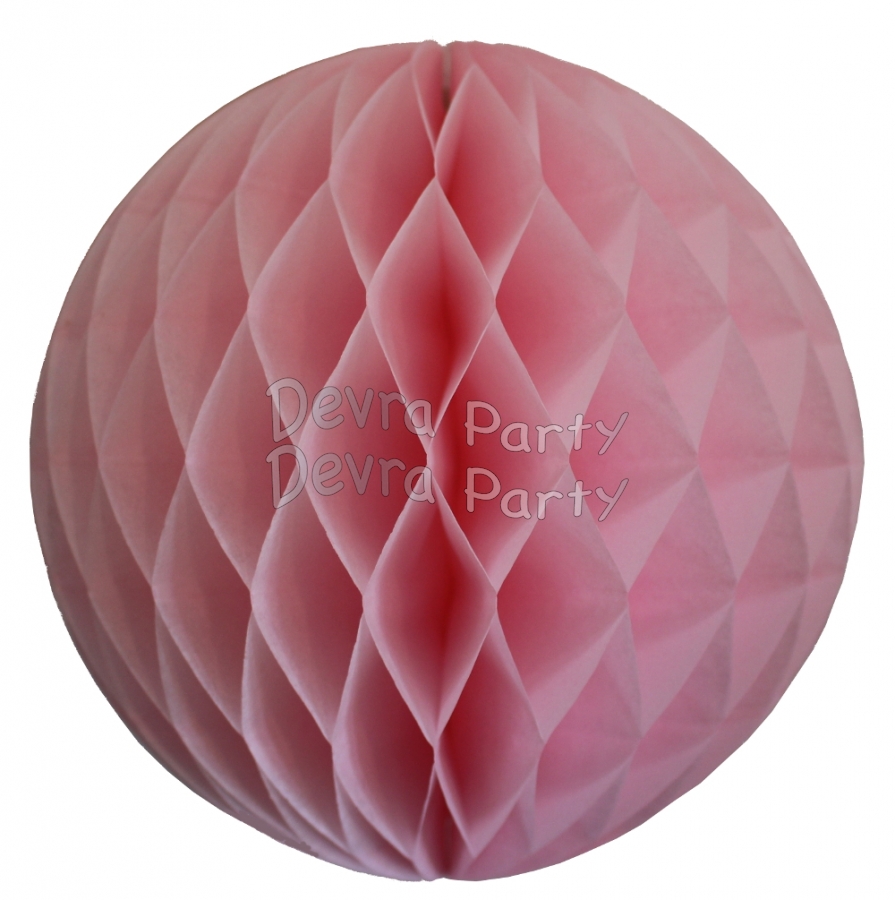 Light Pink Tissue Paper Balls (12 pcs) - Click Image to Close