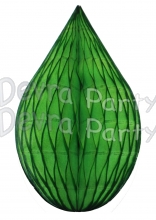 5 Inch Lime Green Rain Drop Ornament Decoration (12 pcs)
