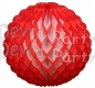 14 Inch Puff Ball Red and White (12 pcs)