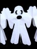 12 Foot Tissue Paper Ghost Garland (6 pcs)