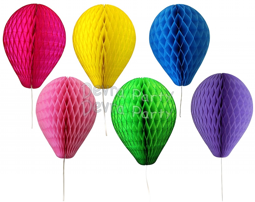 11 Inch Honeycomb Balloon Decoration (12 pieces) - All Colors - Click Image to Close