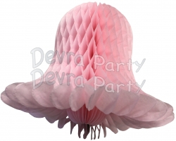 Light Pink Honeycomb Bell (12 Pieces)