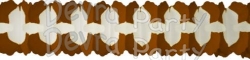 12 Foot Cross Garland Decoration Brown & White (12 pcs)