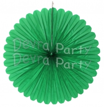 27 Inch Light Green Deluxe Fan Decorations (12 pcs)