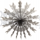 15 Inch Gray Tissue Paper Snowflake Decoration (12 pcs)