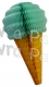 Mint Green 20 Inch Tissue Paper Ice Cream Cones (6 pieces)