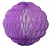 8 Inch Puff Ball Lilac and White (12 pcs)