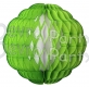 14 Inch Puff Ball Lime and White (12 pcs)