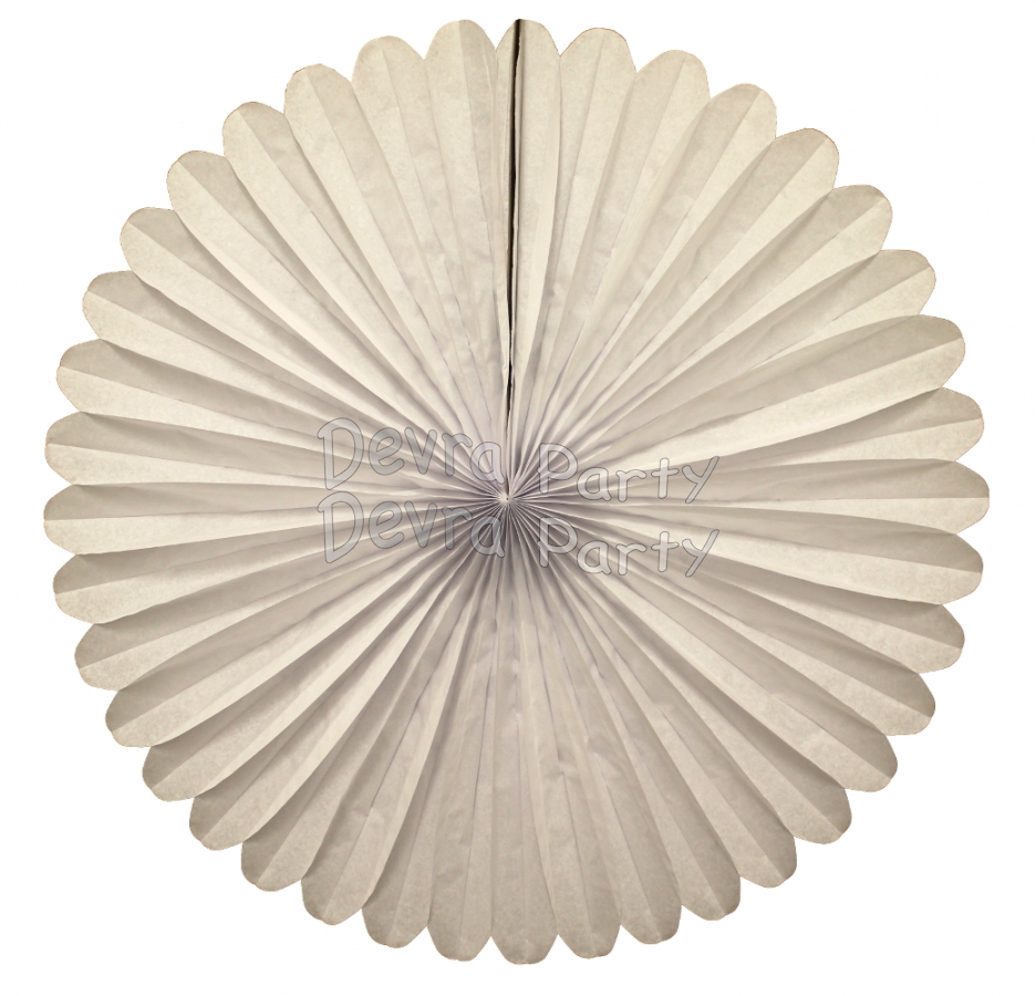 27 Inch Deluxe Fan White (12 pcs) - Click Image to Close