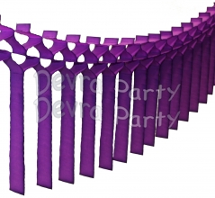 Purple Streamer Garland Decoration (12 pcs)