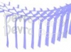 Lavender Streamer Garland Decoration (12 pcs)