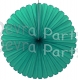27 Inch Teal Deluxe Fan Decorations (12 pcs)