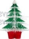18 Inch Tissue Paper Frosted Tree (12 pcs)