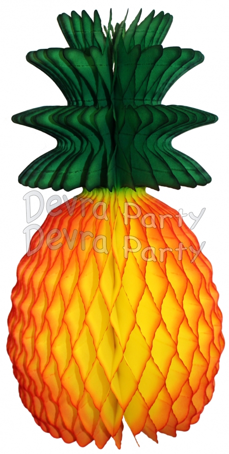 Honeycomb Pineapple Decoration, Extra-large 20 Inch (6-pack) - Click Image to Close