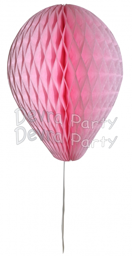 11 Inch Pink Honeycomb Balloon Decoration (12 pieces) - Click Image to Close