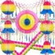 Party Decoration Kit - 13 Pieces - Multi Rainbow Theme