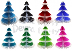 12 Inch Honeycomb Tissue Paper Frosted Tree (12 pcs) -ALL COLORS