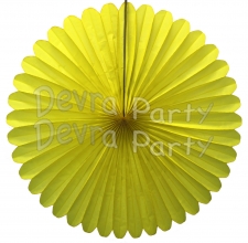 27 Inch Yellow Deluxe Fan Decorations (12 pcs)