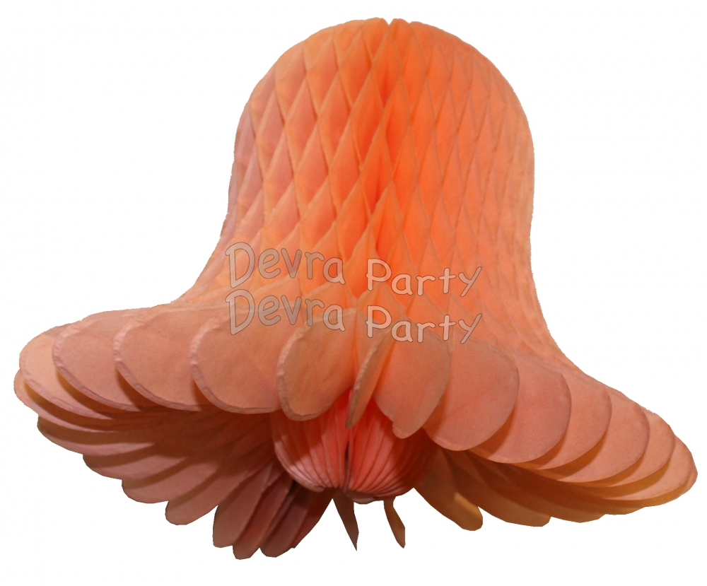 Peach Honeycomb Bell (12 Pieces) - Click Image to Close