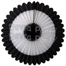 27 Inch Deluxe Fan Black White Black (12 pcs)