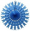 22 Inch Turquoise Tissue Paper Snowflake Decoration (12 pcs)