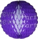 14 Inch Puff Ball Purple and White (12 pcs)
