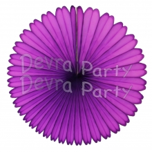 13 Inch Purple Fan Decorations (12 PCS)