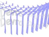 Lavender Streamer Garland Decoration (12 pcs)